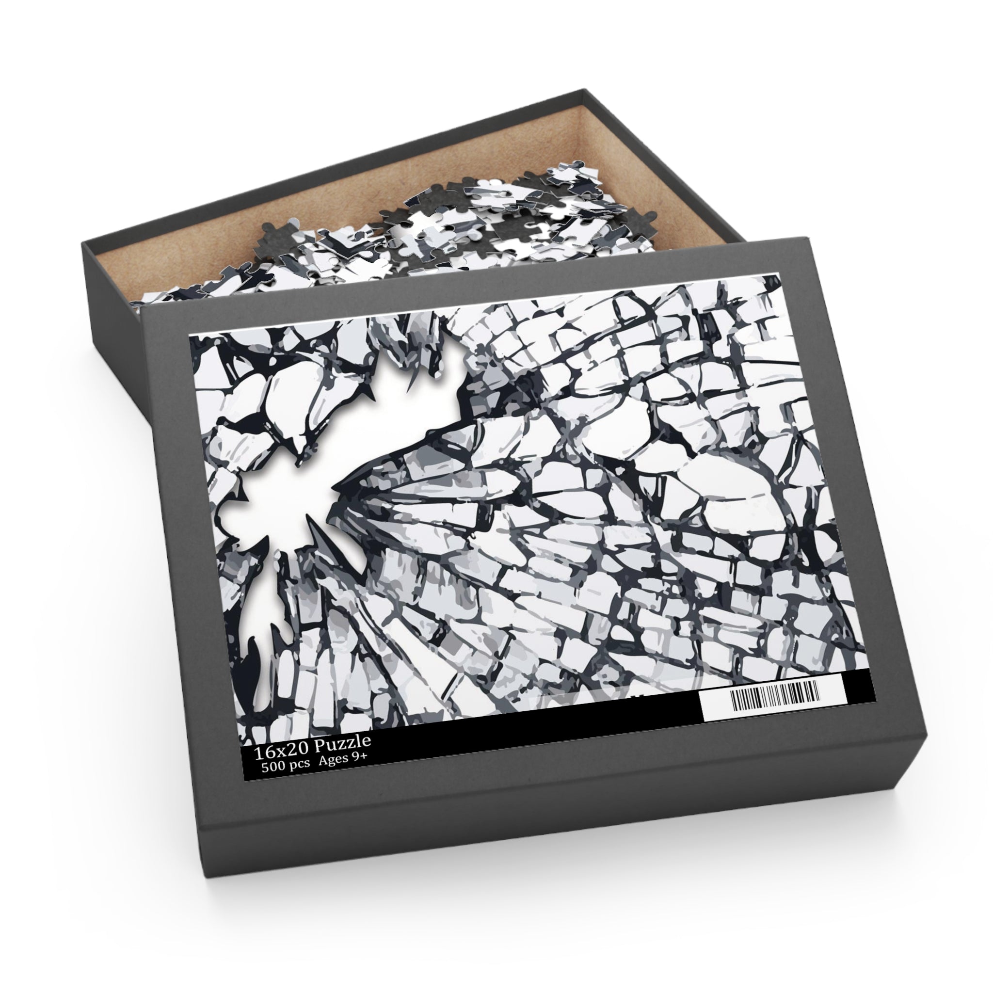 Shattered Glass Puzzle Art | Unique Home Decor, Stress Relief Activity, Gift for Puzzle Lovers, Brain Teaser, Family Fun