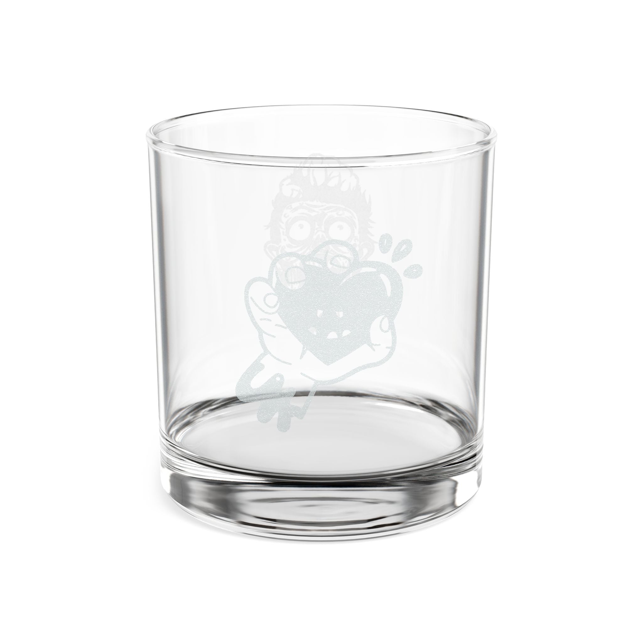 Head or Heart? -  Whiskey Glass - Unique Gift for Bourbon Lovers