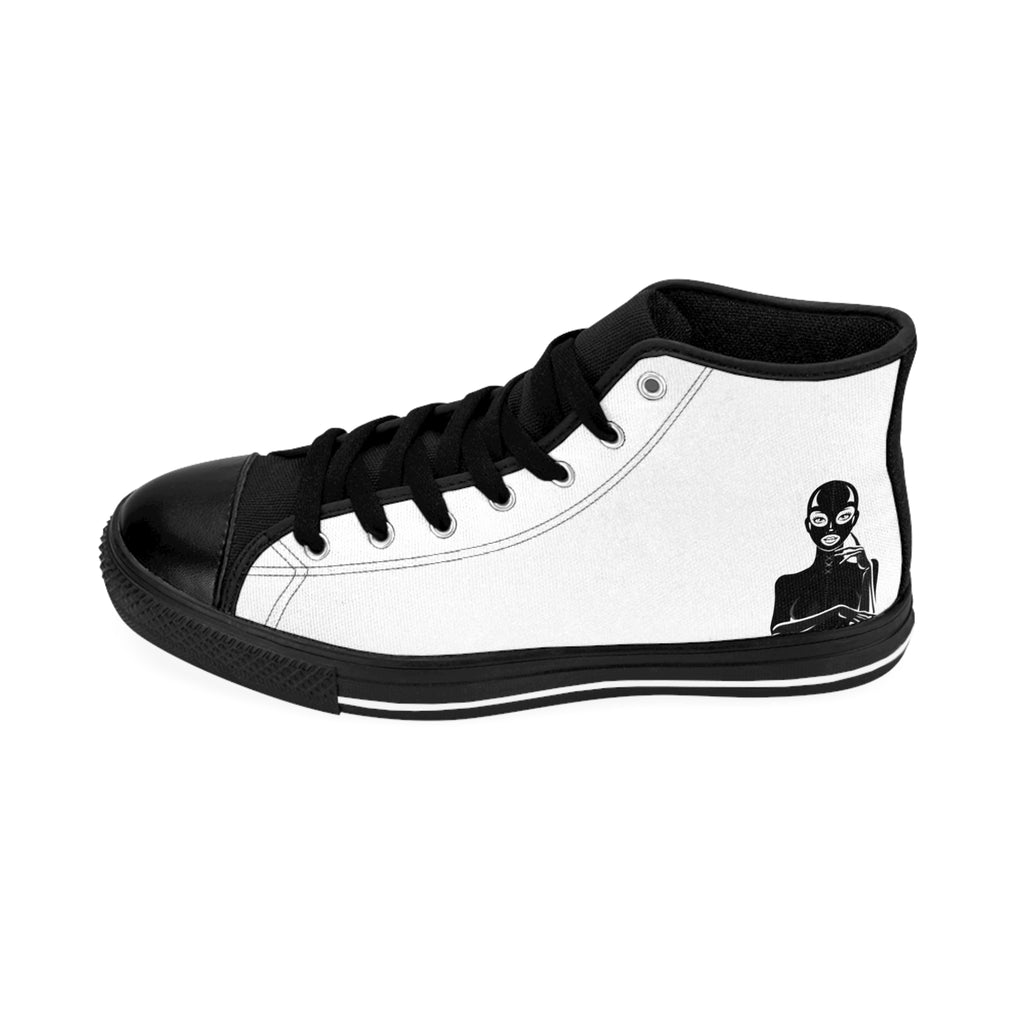 Latex Lady High-Top Sneakers