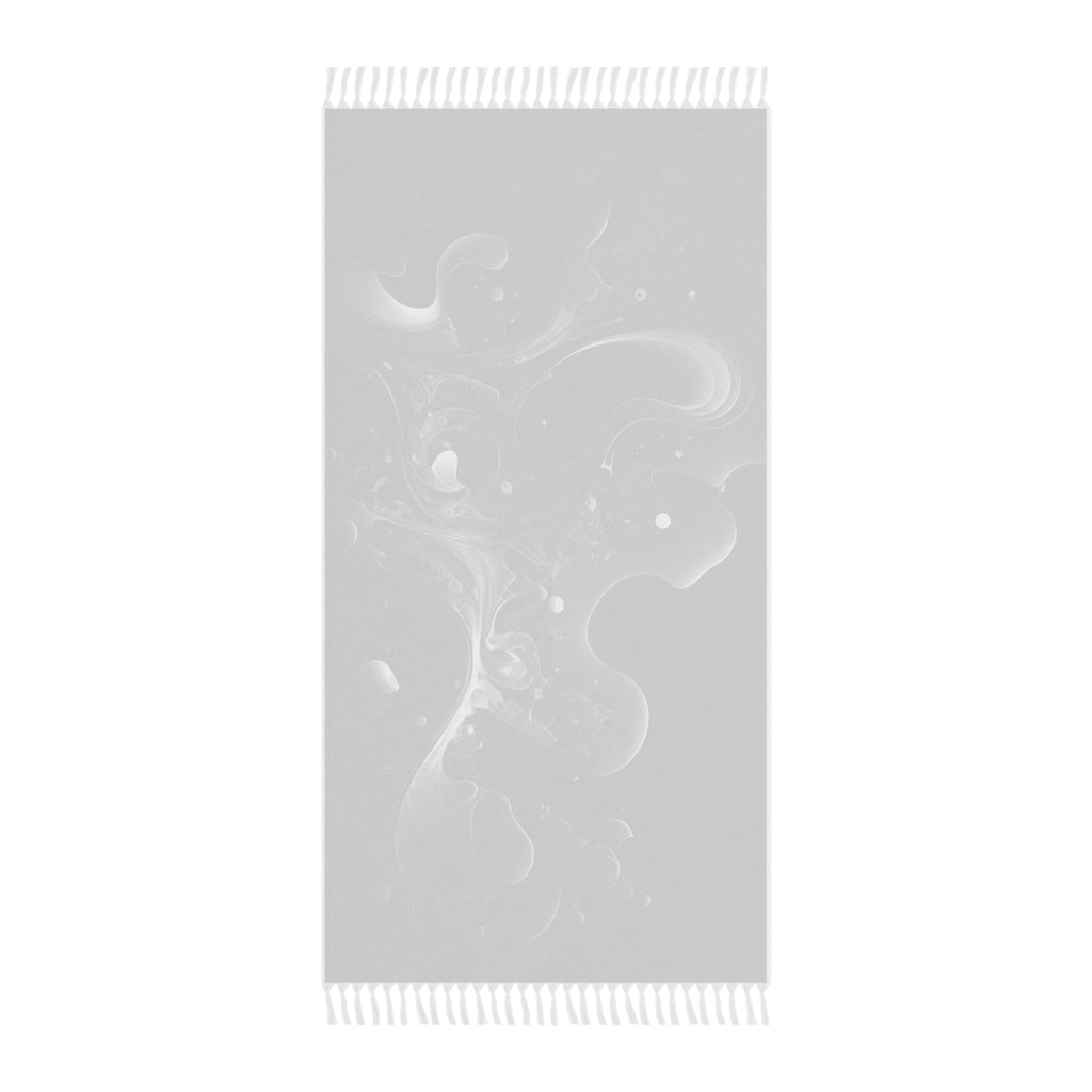 Boho Beach Towel - Abstract Black and White Design