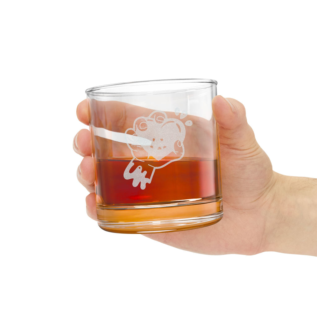 Head or Heart? -  Whiskey Glass - Unique Gift for Bourbon Lovers