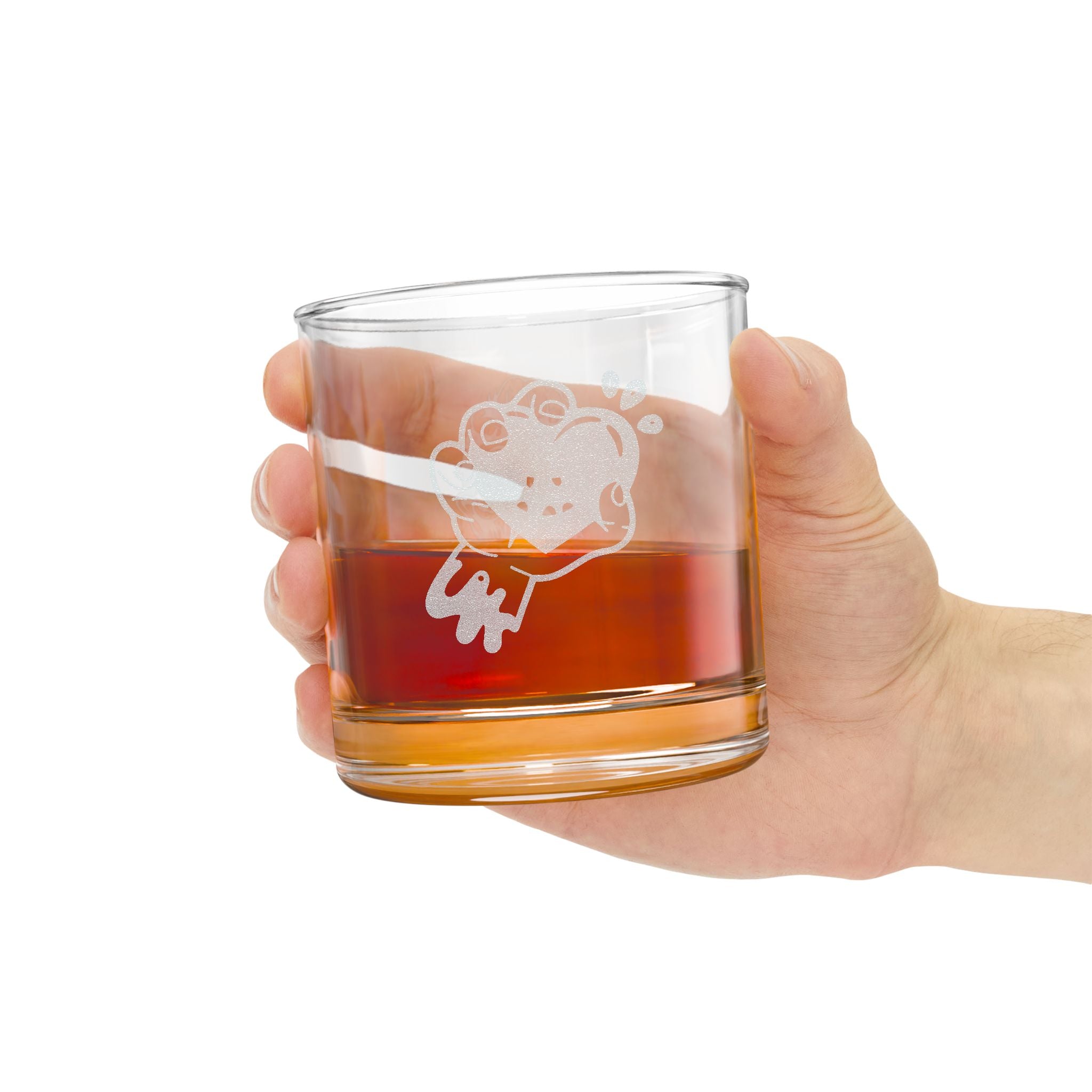 Head or Heart? -  Whiskey Glass - Unique Gift for Bourbon Lovers