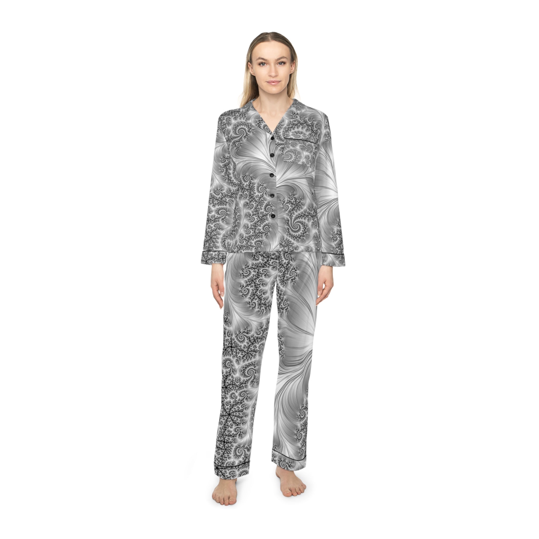 Not Paisley at All Satin Pajamas