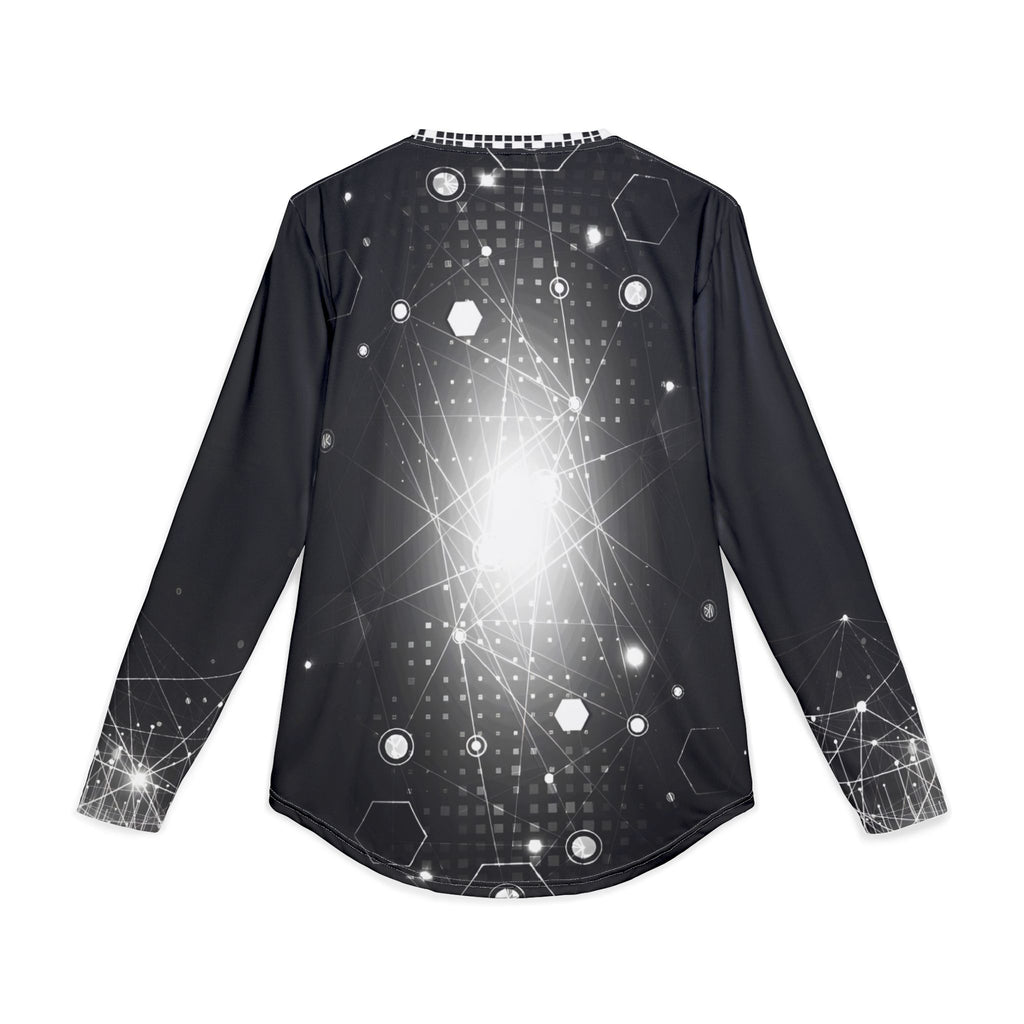 Future Time - Men's UV Protection Long Sleeve Shirt - Futuristic Tech Design