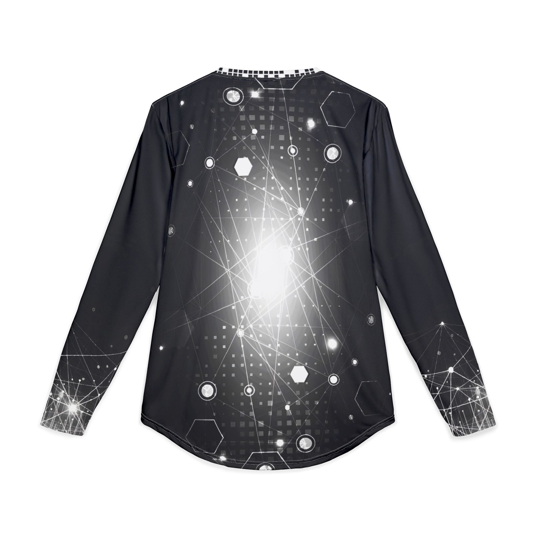 Future Time - Men's UV Protection Long Sleeve Shirt - Futuristic Tech Design