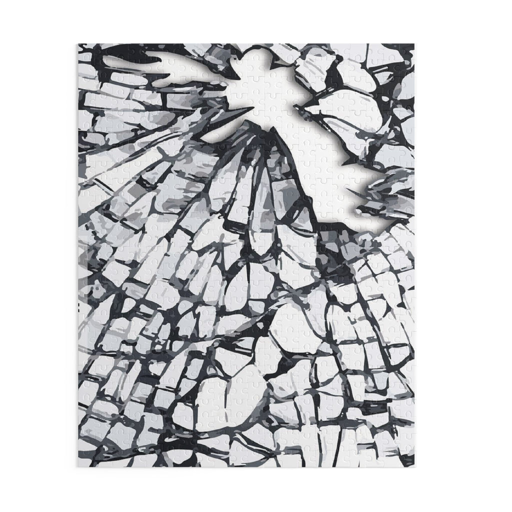 Shattered Glass Puzzle Art | Unique Home Decor, Stress Relief Activity, Gift for Puzzle Lovers, Brain Teaser, Family Fun
