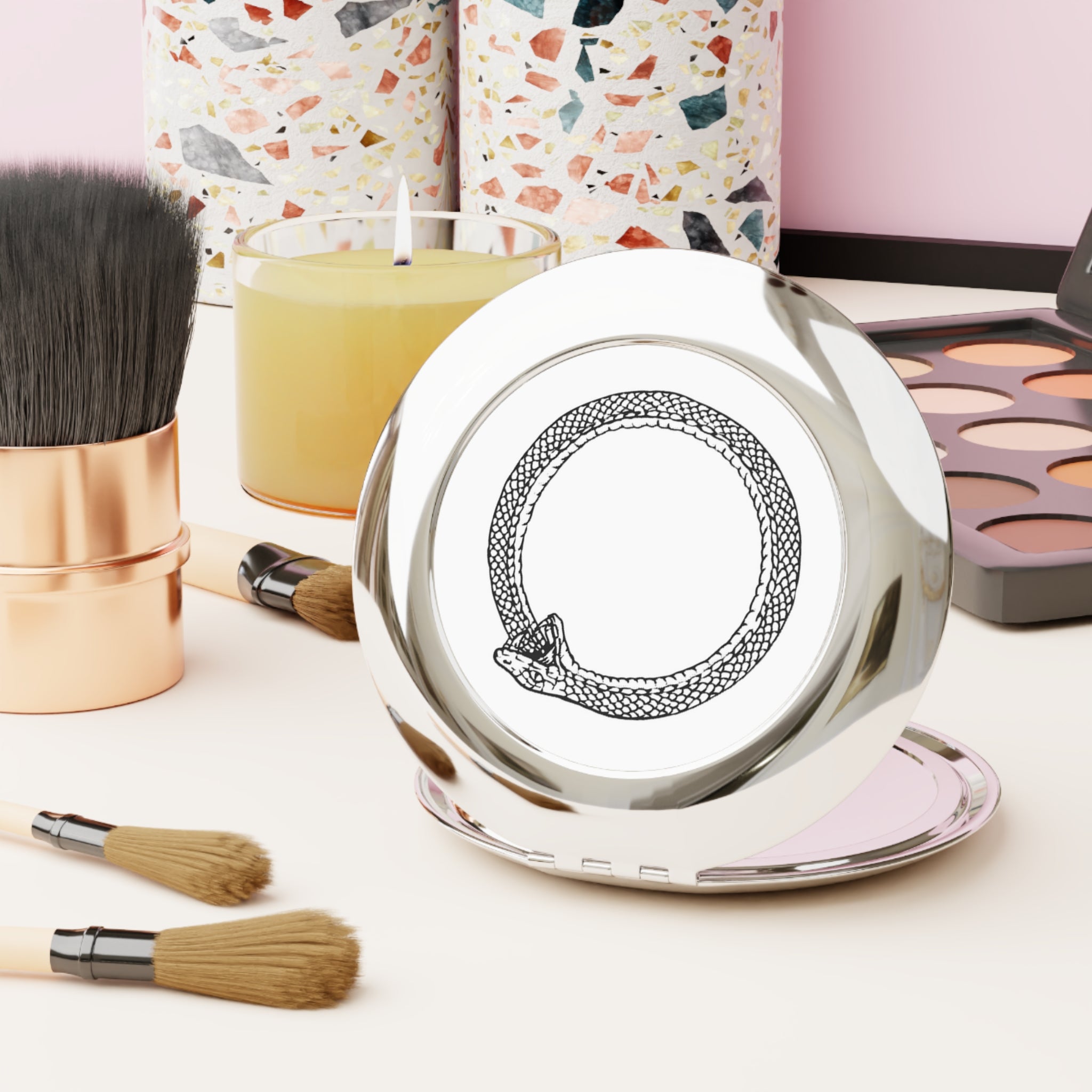 Ouroboros Compact Travel Mirror