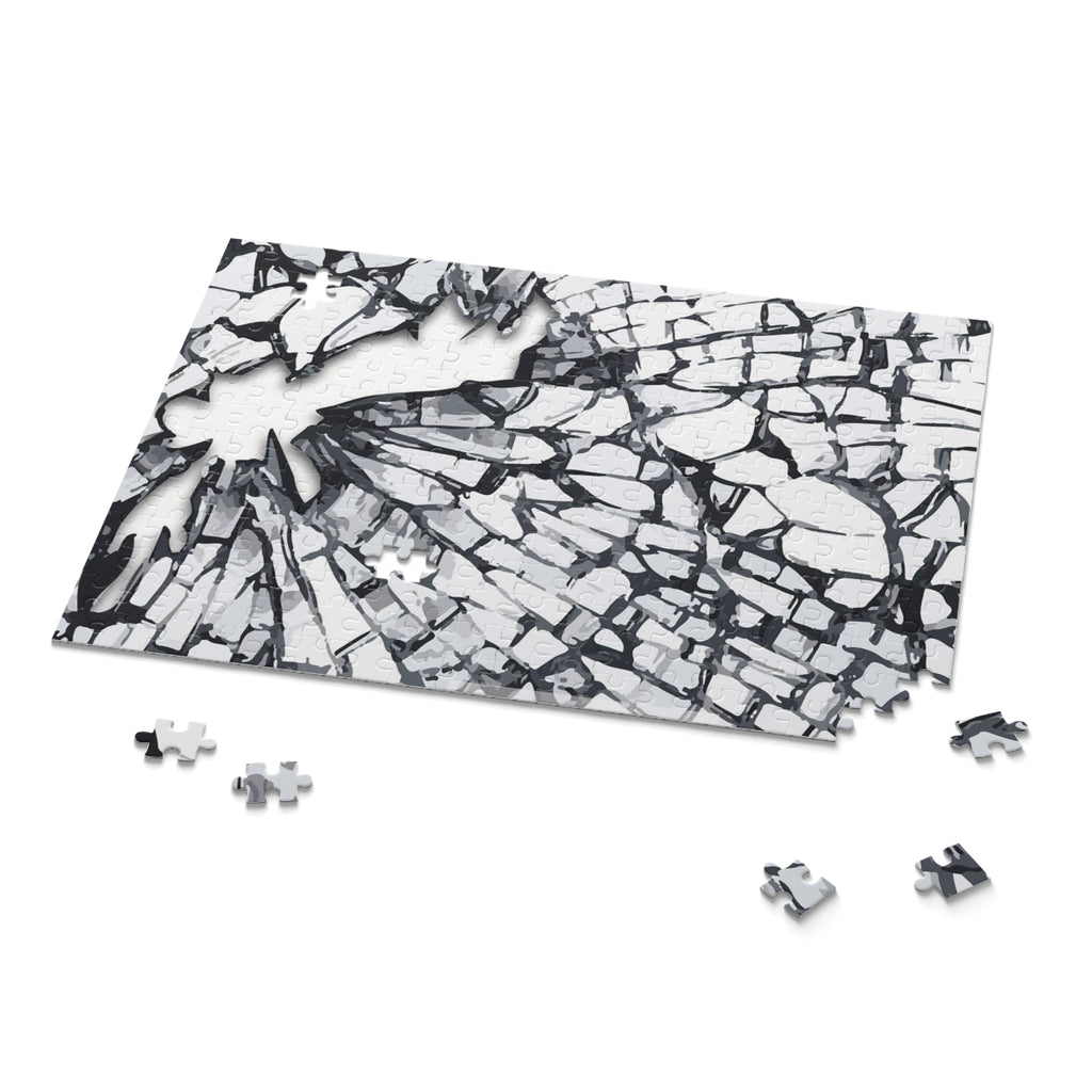 Shattered Glass Puzzle Art | Unique Home Decor, Stress Relief Activity, Gift for Puzzle Lovers, Brain Teaser, Family Fun