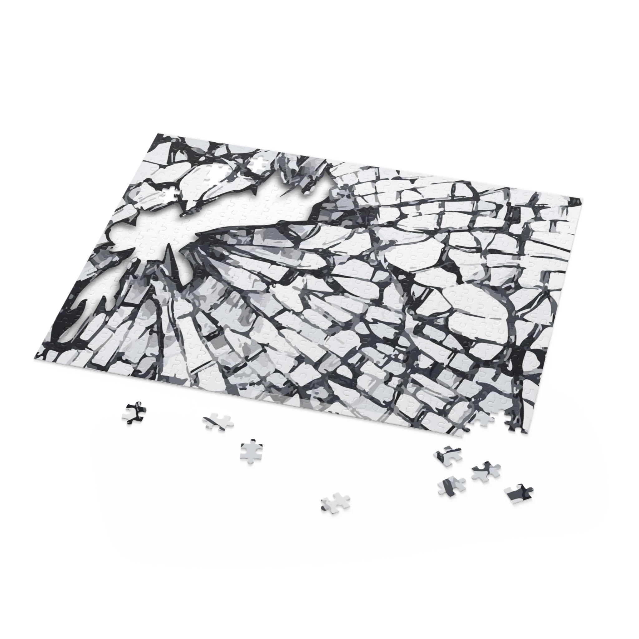 Shattered Glass Puzzle Art | Unique Home Decor, Stress Relief Activity, Gift for Puzzle Lovers, Brain Teaser, Family Fun