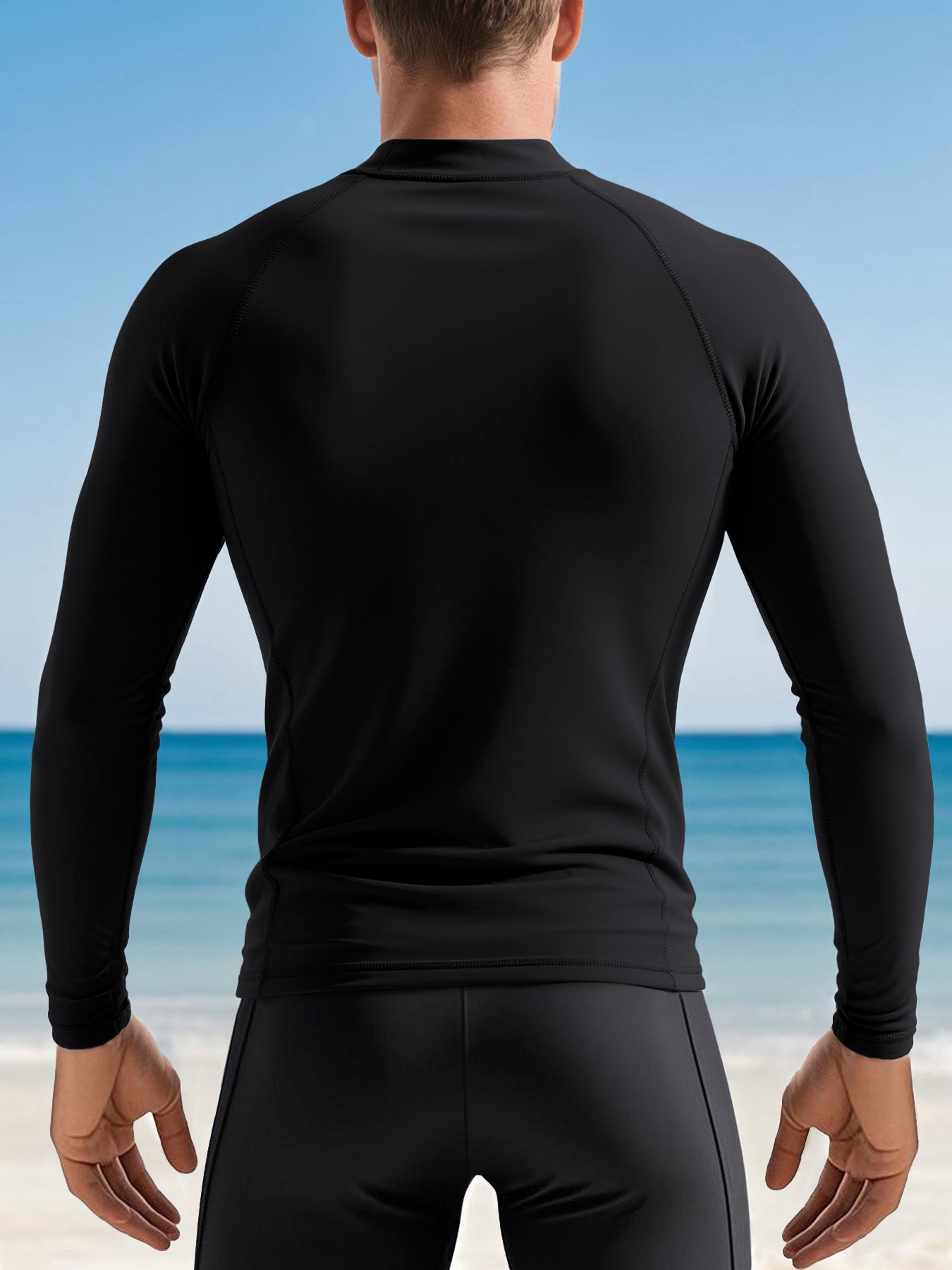 Safety Neville -  Men’s Long-Sleeve Rash Guard （Made in USA）