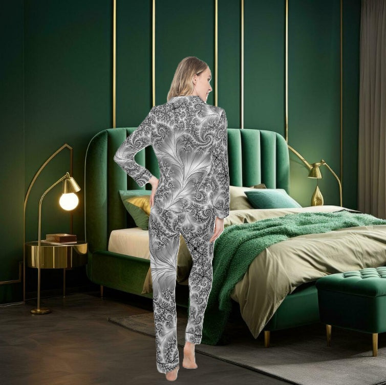 Not Paisley at All Satin Pajamas