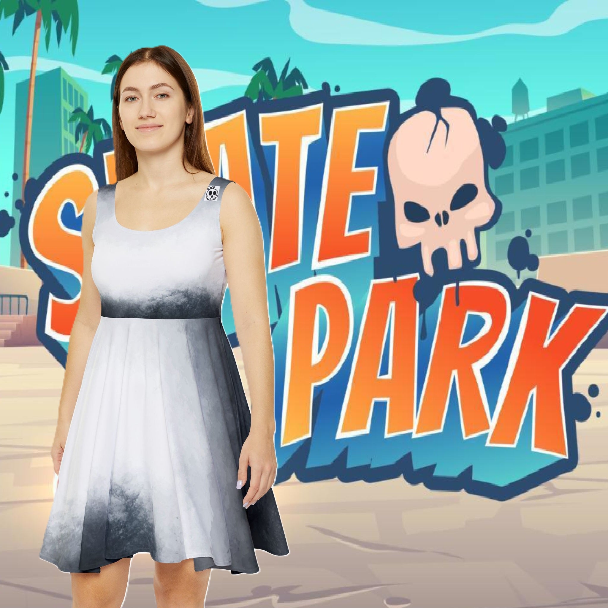 Painted Skater Dress